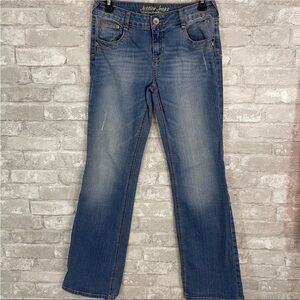 Justice Bootcut Distressed Jeans
